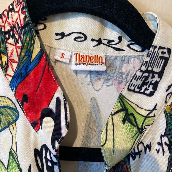 Steve barraza small graphic cotton feel button down shirt..ll - Picture 3 of 6